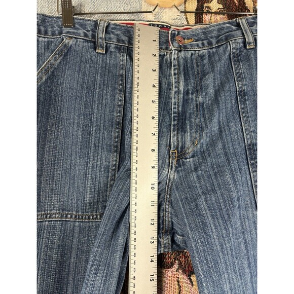 Vintage Tommy Hilfiger Baggy Jeans Mens 36x30 Y2K Denim Wide Leg Carpenter JNCO - Picture 4 of 10